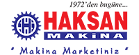 Haksan CNC logosu ve iletişim bilgileri.