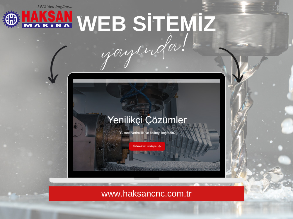 Yeni Web Sitemiz Yayında! | Haksan Makina